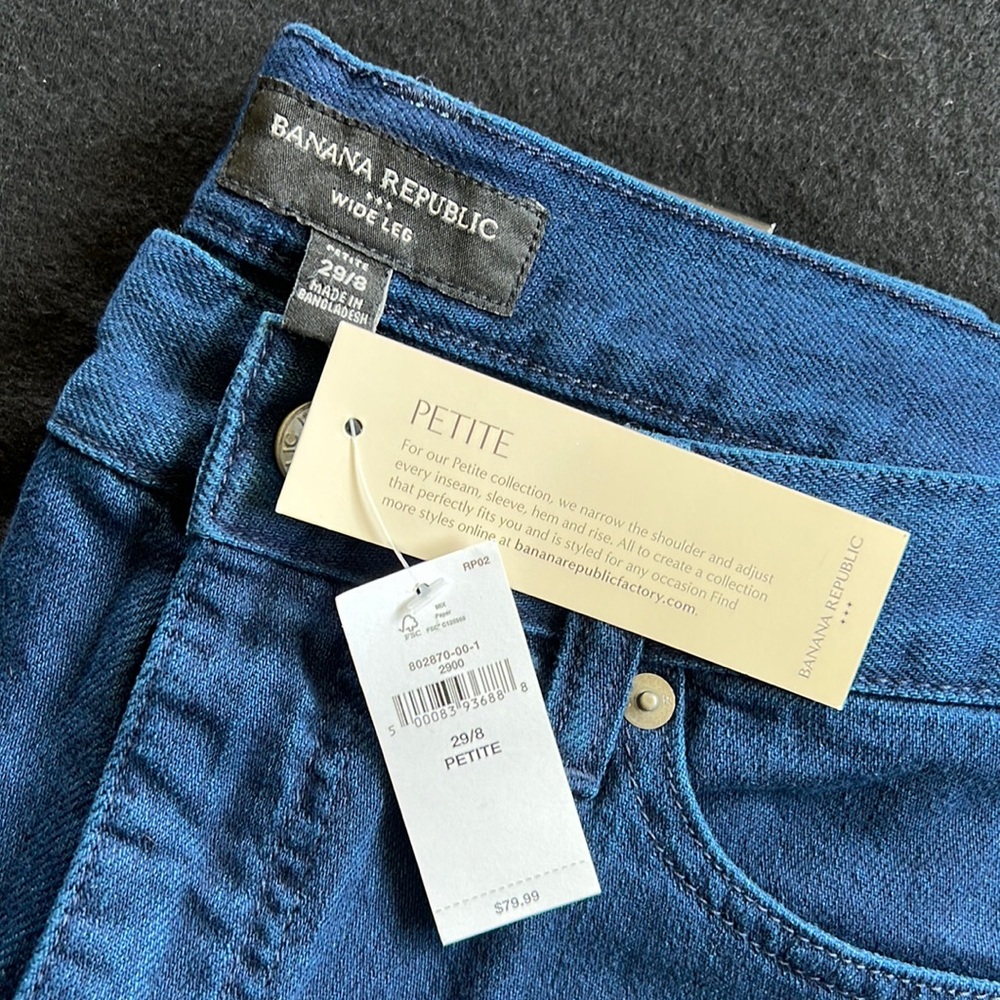 Banana Republic Wide Leg Petite Jean - Picture 2 of 4